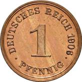 Obverse 1 Pfennig 1906 G