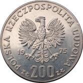 Obverse 200 Zlotych 1975 MW 30 years of Victory over Fascism