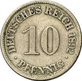 Obverse 10 Pfennig 1892 J
