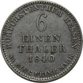 Reverse 1/6 Thaler 1840