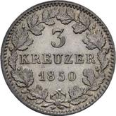 Reverse 3 Kreuzer 1850