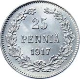 Reverse 25 Pennia 1917 S