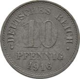Obverse 10 Pfennig 1916 G