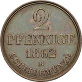 Reverse 2 Pfennig 1862 B