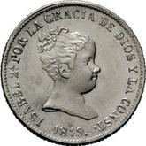 Obverse 1 Real 1849 M CL