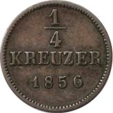 Reverse 1/4 Kreuzer 1856