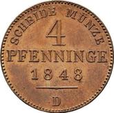 Reverse 4 Pfennig 1848 D
