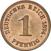 Obverse 1 Pfennig 1874 C