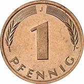Obverse 1 Pfennig 1987 J