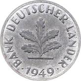Reverse 10 Pfennig 1949 G Bank deutscher Länder