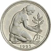 Reverse 50 Pfennig 1993 D