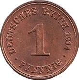 Obverse 1 Pfennig 1914 F