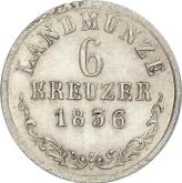 Reverse 6 Kreuzer 1836 K