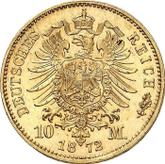 Reverse 10 Mark 1872 D Bayern