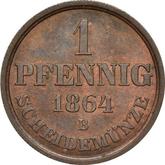 Reverse 1 Pfennig 1864 B