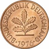 Reverse 2 Pfennig 1976 G