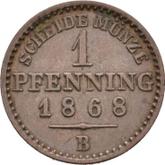 Reverse 1 Pfennig 1868 B