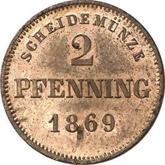 Reverse 2 Pfennig 1869