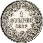 Reverse Gulden 1843