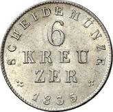 Reverse 6 Kreuzer 1835