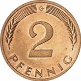 Obverse 2 Pfennig 1983 G