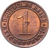 Obverse 1 Reichspfennig 1928 F