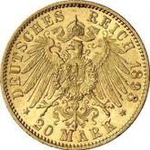 Reverse 20 Mark 1898 A Prussia