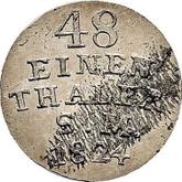 Reverse 1/48 Thaler 1824