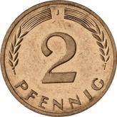 Obverse 2 Pfennig 1971 J