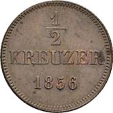 Reverse 1/2 Kreuzer 1856