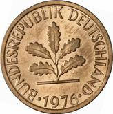 Reverse 1 Pfennig 1976 F