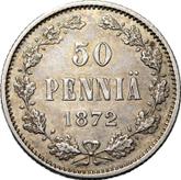 Reverse 50 Pennia 1872 S