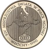 Reverse 20000 Zlotych 1989 MW ET Pattern XIV World Cup FIFA - Italy 1990