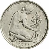 Reverse 50 Pfennig 1977 F