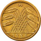 Reverse 5 Reichspfennig 1924 A