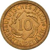 Obverse 10 Rentenpfennig 1923 A
