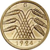 Reverse 50 Reichspfennig 1924 G