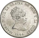 Obverse 4 Reales 1844 M CL