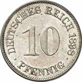 Obverse 10 Pfennig 1898 J