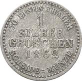 Reverse Silber Groschen 1862