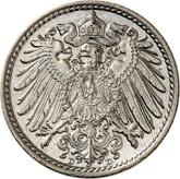 Reverse 5 Pfennig 1907 D