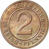 Obverse 2 Reichspfennig 1936 D