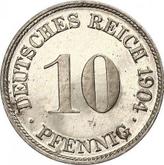 Obverse 10 Pfennig 1904 D