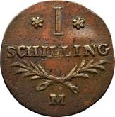 Reverse 1 Shilling 1812 M Danzig