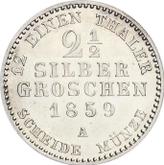 Reverse 2-1/2 Silber Groschen 1859 A