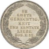 Reverse 1/3 Thaler 1854 Death of the King