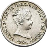 Obverse 1 Real 1845 M CL