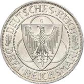Obverse 3 Reichsmark 1930 G Rhineland Liberation
