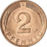 Obverse 2 Pfennig 1977 D