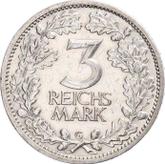 Reverse 3 Reichsmark 1931 G